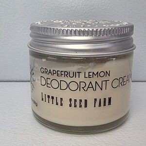 Little Seed Farm Grapefruit Lemon Deodorant Cream Natural Aluminum Free 2oz LSF